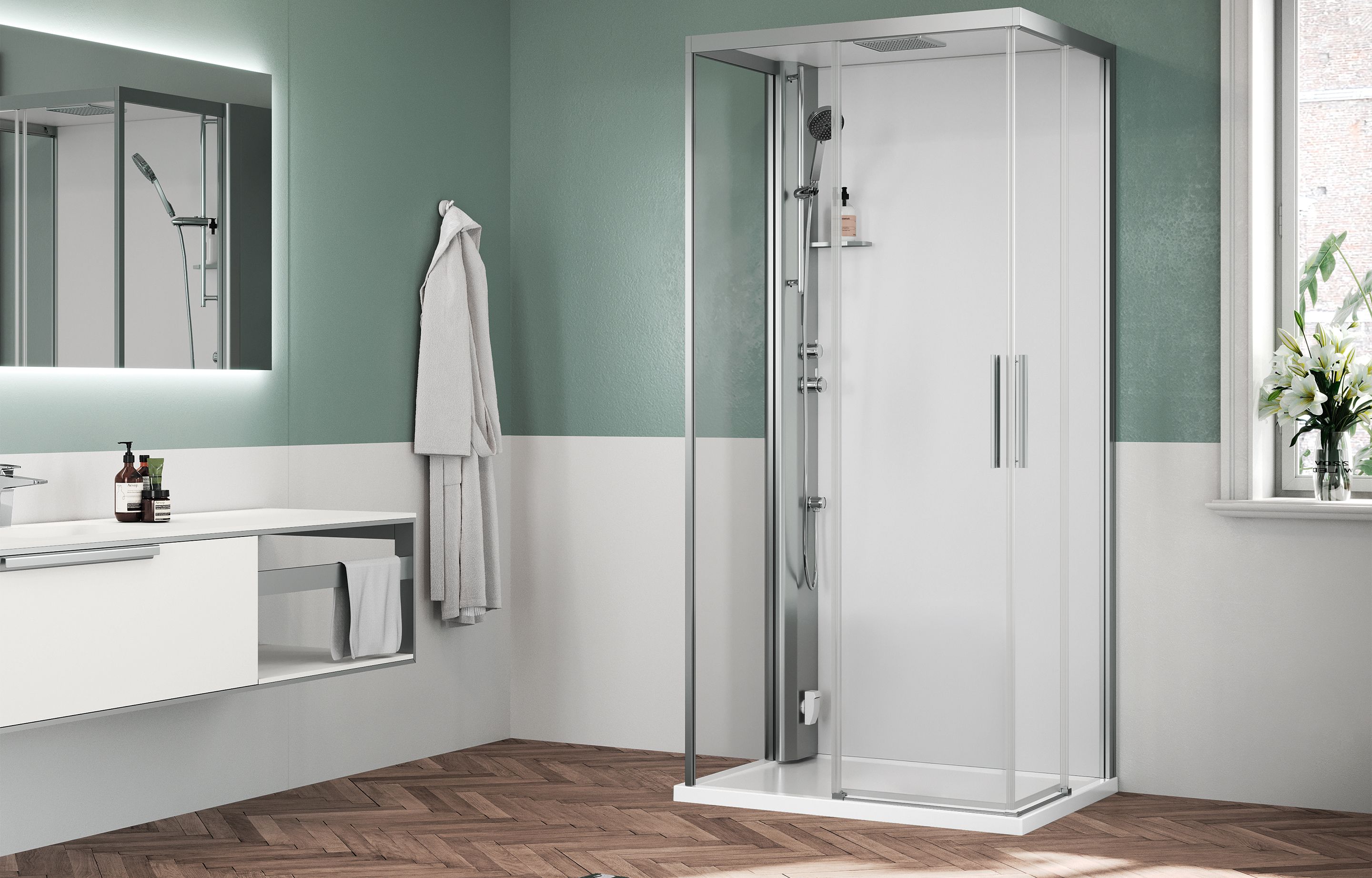Shower cubicles - Glax 1 A+F