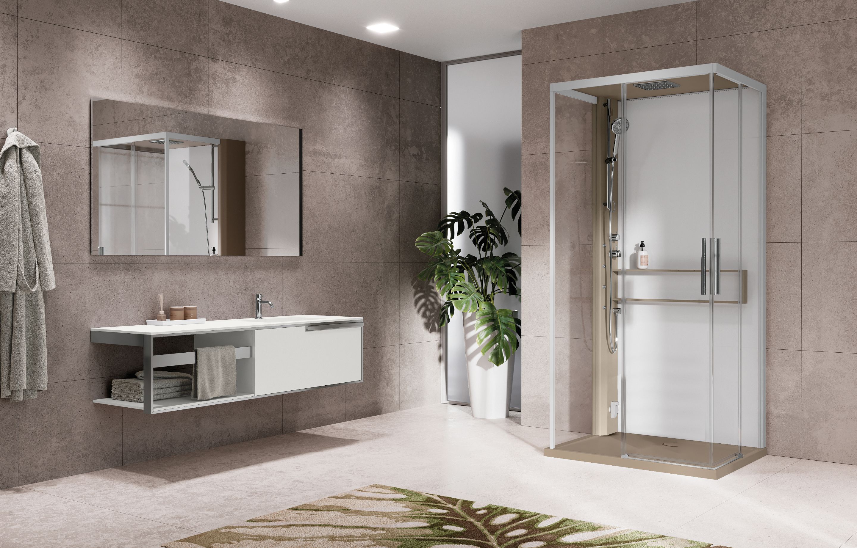 Shower cubicles - Glax 2 A+F