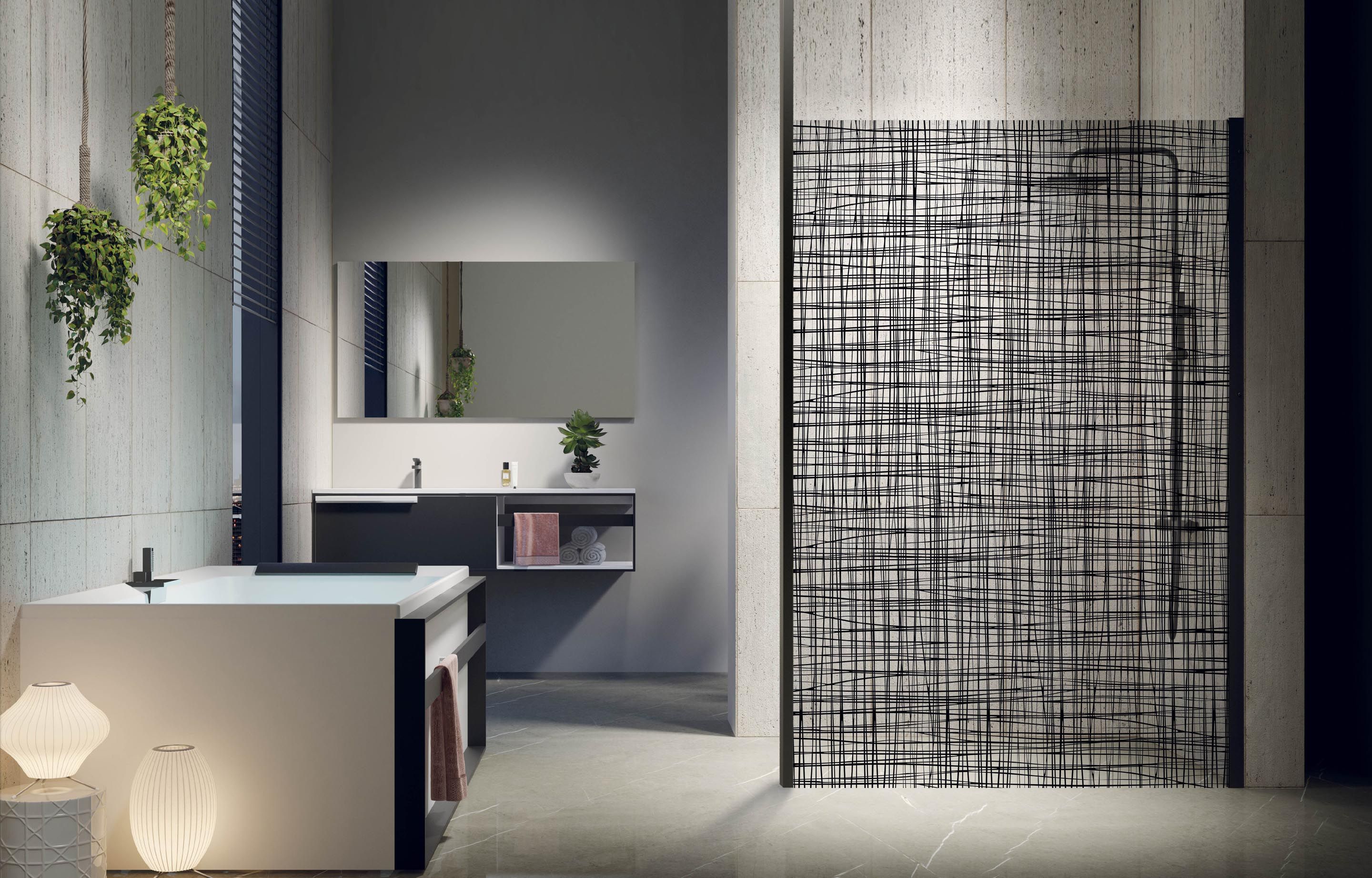 Shower spaces - Kuadra H Serigrafato