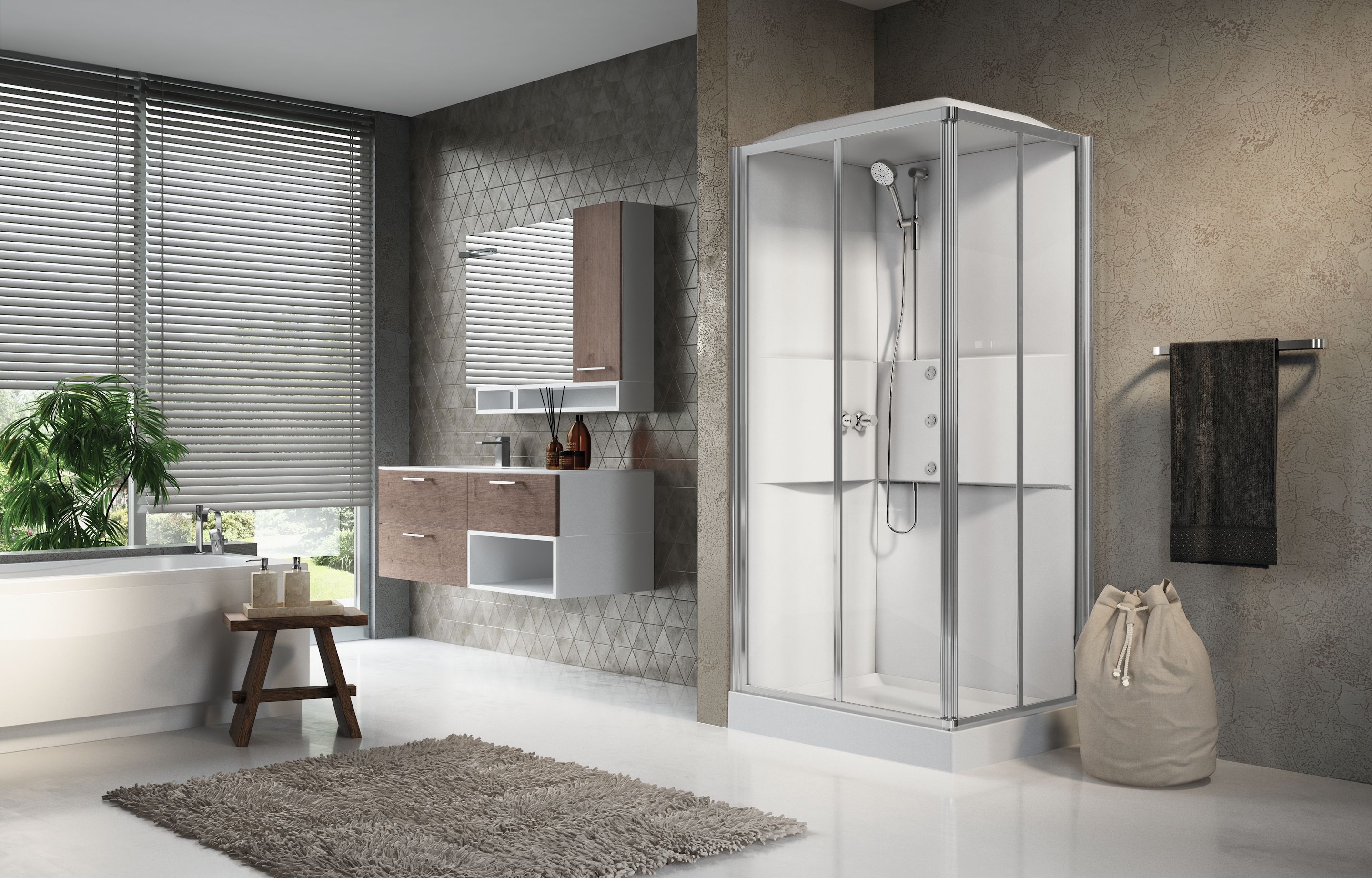 Shower cubicles - Media 2.0 A100X80