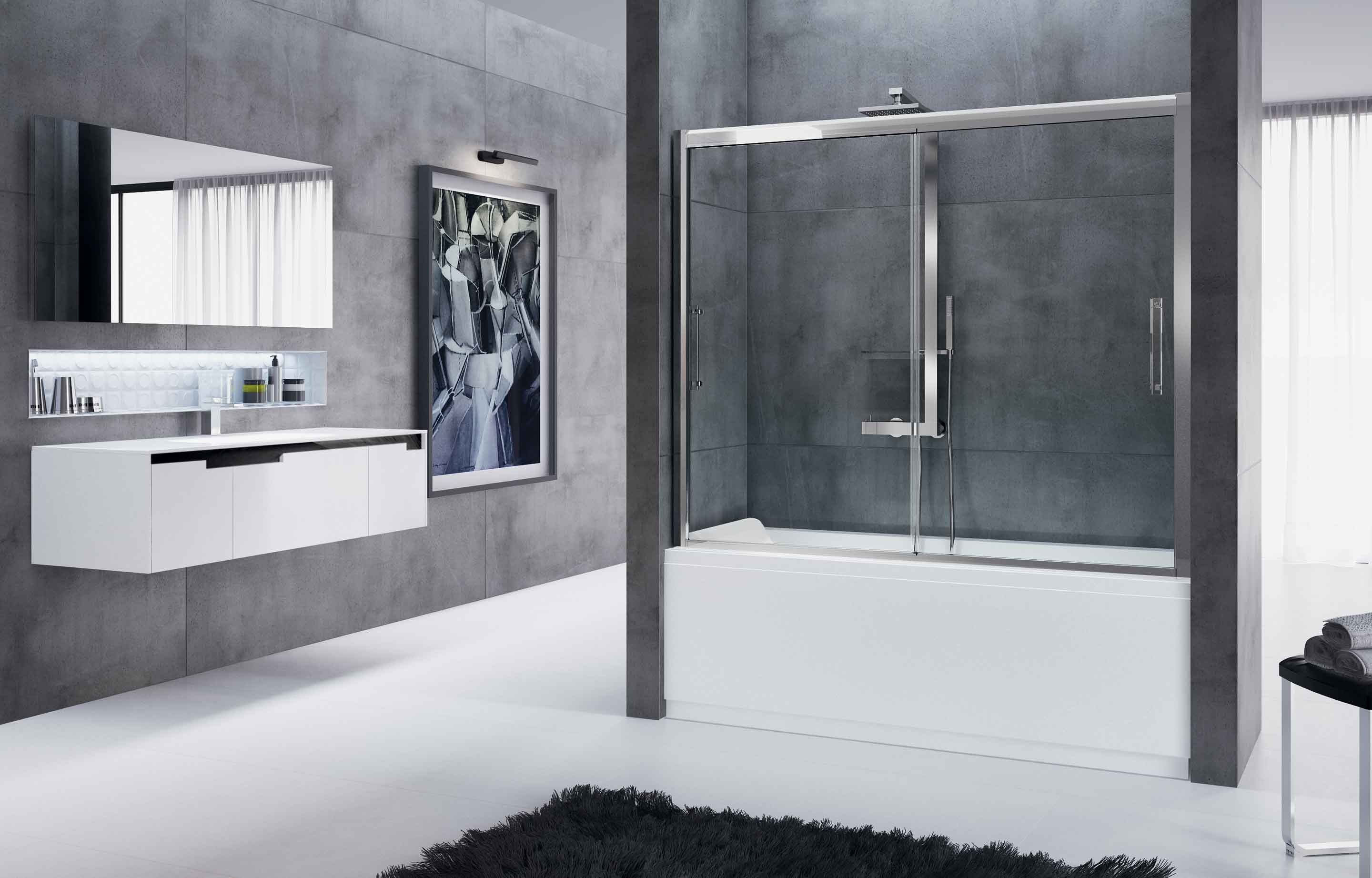 Bath screen - Rose Rosse 2MV